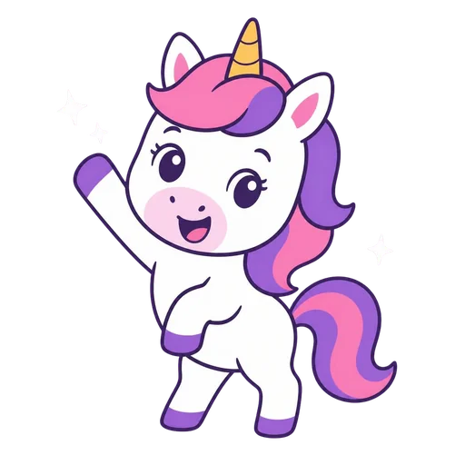 Kenzie the unicorn cheering
